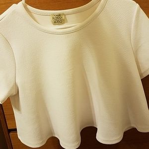 White crop top
